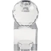 Present Time Kandelaar Crystal Art vierkant | Present Time glas transparant 5.9000000953674316x12.5x5.9000000953674316 cm kandelaars | NADUVI