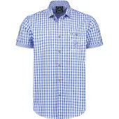 Coppens Trachtenhemd design blauw | Maat L