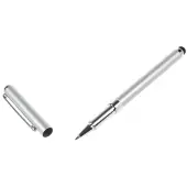 Peachy Styluspen Balpen 2 in 1 touchscreen universeel - Zilver