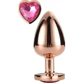 Dream Toys Aluminium anaalplug met siersteen Large Gleaming Love