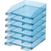 HAN brievenbak, blauw-transparant, 6 stuks