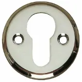 Intersteel Set van 2 cilinderrozetten Tira rond nikkel schroef