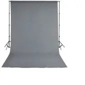 Bresser BR-D23 Support 240X300cm + Achtergronddoek 250x300cm grijs