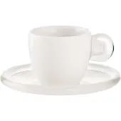 Guzzini Gocce Set van 2 Espressokop & -schotel - Transparant