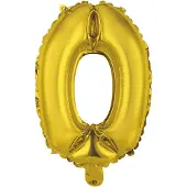 Amscan Folieballon Cijfer 0 35 Cm Goud