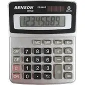 Benson Rekenmachine Groot – Bureaurekenmachine – 10‑cijferig LCD‑display – Gekanteld scherm – Dagelijks gebruik