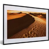 PosterMonkey Fotolijst incl. Poster - Woestijnlandschap Death Valley - 60x40 cm - Posterlijst
