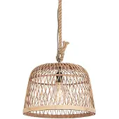 QAZQA Smart landelijke hanglamp rotan incl. Wifi G125 lichtbron - Calamus