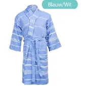 The One Towelling Hamam Badjas Blauw - L/XL