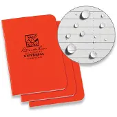 Rite in the rain Stapled Notebooks OR71FX-M, 3 1/4" x 4 5/8", Orange, set van 3 notitieboekjes