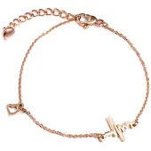 Cilla Jewels armband Heartbeat Rosegoudkleurig