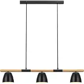 Nordlux Hanglampe , Theo, dimbare, Zwart, Keuken, Metaal, Modern