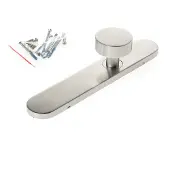 Bouwsales Knopschild bolmodel roestvaststaal PC72 45x245mm afgerond 37-42mm