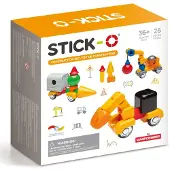Clics Toys Speelgoed met magneten Stick-O, Bouwset voor voertuigen, 26 onderdelen