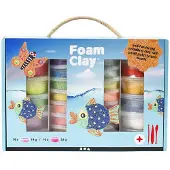 Foam Clay Set, Diverse Kleuren, 1 Set