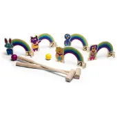 BS Toys Rainbow Croquet balspel