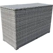 AVH-Collectie Kussenbox groot 167x70xH106 cm wit grijs