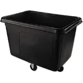 Rubbermaid transportbak Cube Truck, met wieltjes, 0,4 m³ (400 l), tot 227 kg, B 780 x D 1120 x H 825 mm, zwart