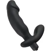 Rebel - prostaatvibrator met penis (zwart)
