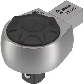 Wera 7772 B, opzetstuk voor momentsleutel, zwart, zilver, 1 stuk, chroom-vanadiumstaal (Cr-V), 9 x 12 mm, Click-Torque X