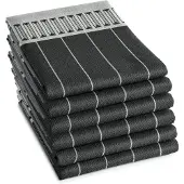 DDDDD Theedoek Jules Anthracite (set van 6)