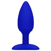 Elegance - Heating Anal Butt Plug - Glow - Blue