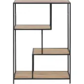Molecule Actona Seaford Boekenrek Metalen Frame Wild Eik Planken