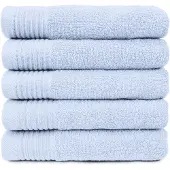 The One Towelling The One Handdoek 450 gram 50x100 cm Licht Blauw (5 stuks)