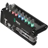 Wera 8740/51/55/67-9/IMP DC 05073980001 Bitset 10-delig Kruiskop Phillips, Kruiskop Pozidriv, Inbus, Binnen-Torx Impactor technologie