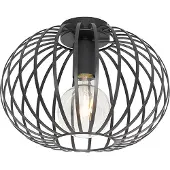 QAZQA Design plafondlamp zwart 30 cm - Johanna