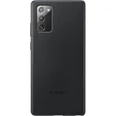 Samsung Galaxy Note 20 Back Cover Leer Zwart