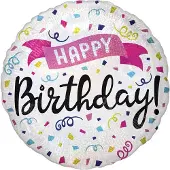 Mickey Mouse Folieballon Happy Birthday Confetti - 45 cm
