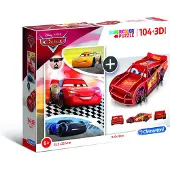 Clementoni Cars, 104 stukjes, Televisie/film, 6 jaar en ouder