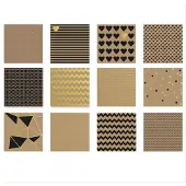 Vaessen creative Hobbypapier - 30.5X30.5cm - 2x12 - eenzijdig