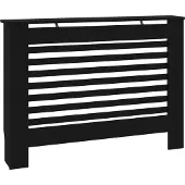 vidaXL Radiatorombouw 112x19x81,5 cm MDF zwart