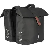 Basil City - Dubbele fietstas - Zwart - 32 Liter - Waterafstotend -
