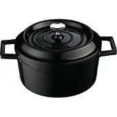 Lava Ronde Braadpan 12cm Zwart
