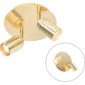 QAZQA Moderne badkamer spot messing 2-lichts IP44 - Ducha