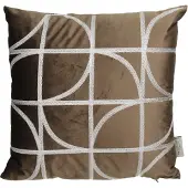 HD Living Sierkussen Geometric Brown 45 x 45 cm