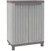 Terry Store-Age Terry C-Wood 680, huishoudschuif, bijzettafel, opbergkast, kunststofkast, grijsbruin