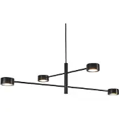 Nordlux Hanglamp Clyde, dimbaar, zwart, Woon-/ Eetkamer, metaal, Modern