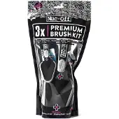 Muc-Off - Brush Set 3-Pack - Borstelset zwart