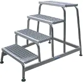 Krause Montageopstapje, met aluminium roostertreden, 1 trede