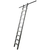 Krause kastenladder, aluminium, met 2 paar inhanghaken/opberghaken, 12 treden