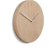 Applicata Watch Out wandklok eiken eiken-staal