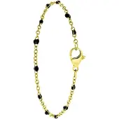 Lucardi Armband 'Selene' goud / zwart