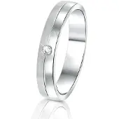 Lucardi Ring zilver / transparant