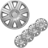 Pricenet Wieldoppen 4 st Cosmos 15" zilverkleurig