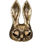 Boland gezichtsmasker steambunny steampunk brons | Maat One-size