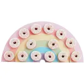 Ginger Ray Donutwall regenboog - 14 donuts